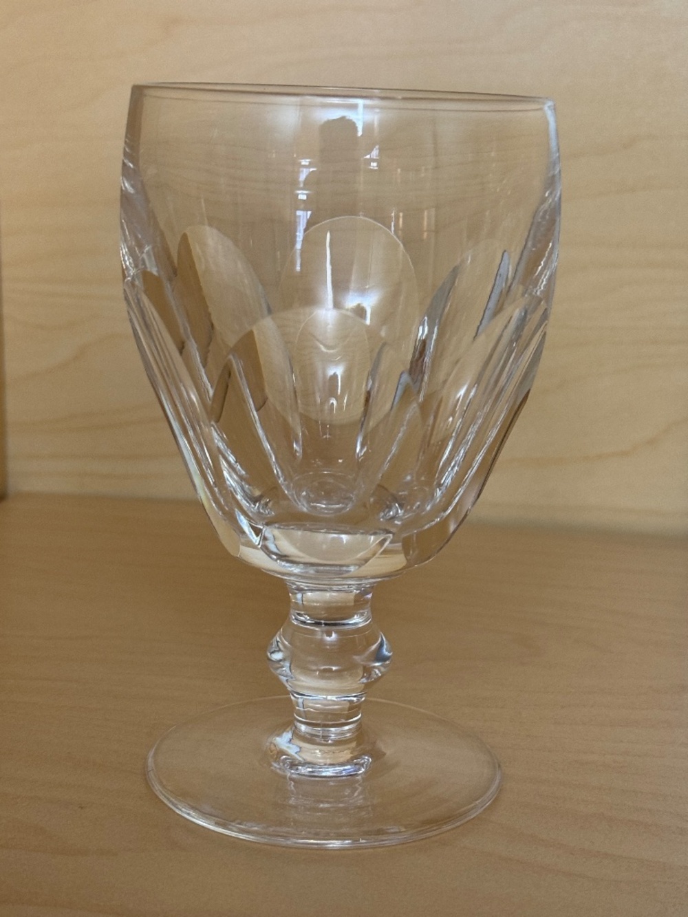 Waterford Crystal Kathleen Cut Claret Wine Glasses Set of 6 Irish Crystal Stemwa